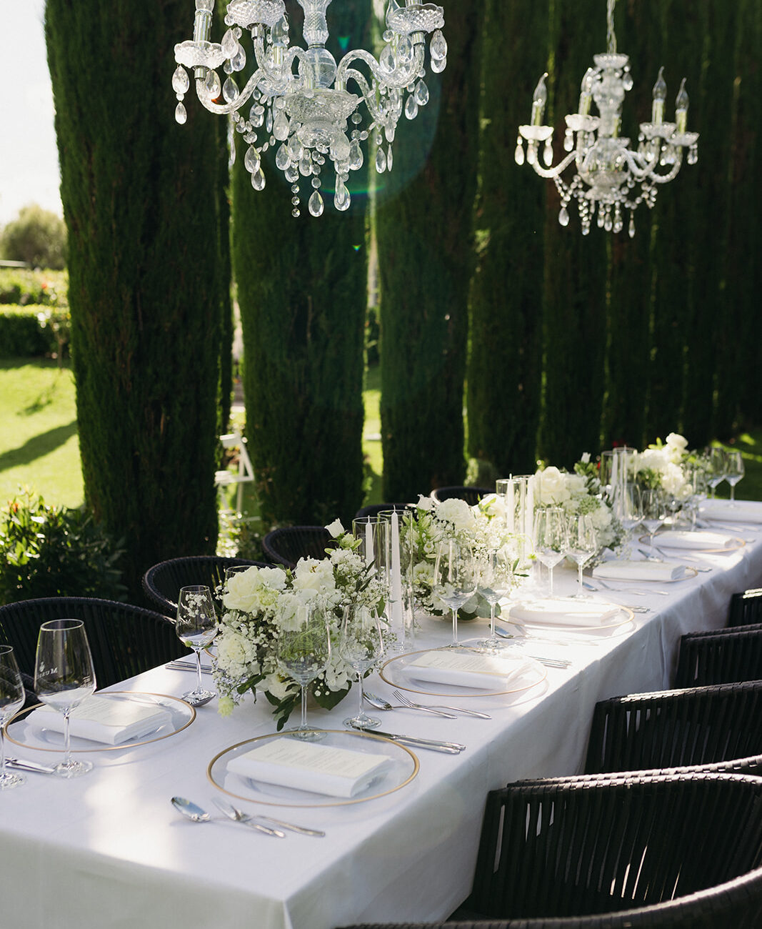 Tischdeko Weingut Mussler Hochzeit
